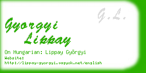 gyorgyi lippay business card